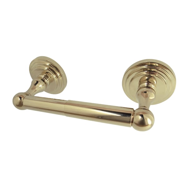 Milano Toilet Paper Holder, Polished Brass